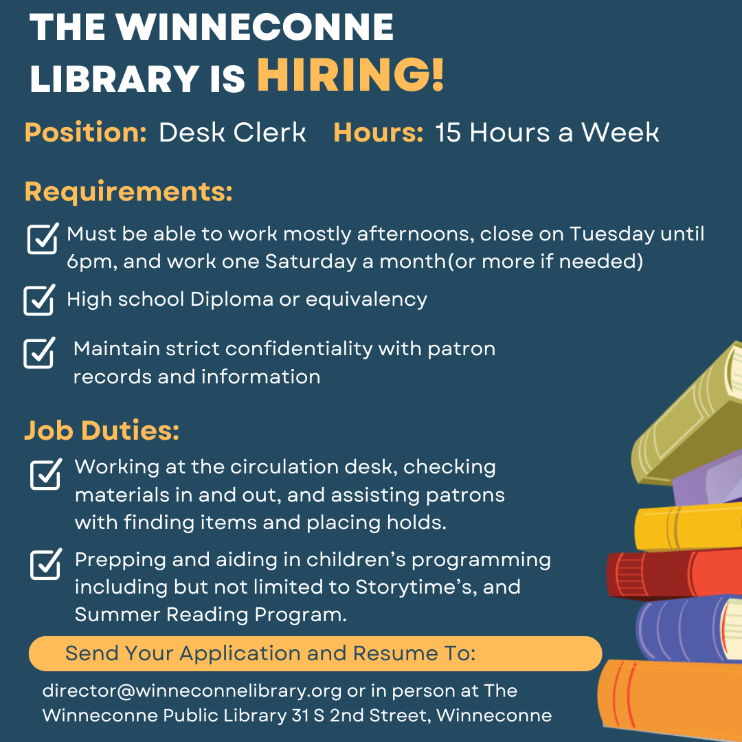 Now Hiring - Desk Clerk